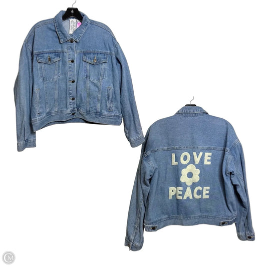 Jacket Denim By Clothes Mentor In Blue Denim, Size: S