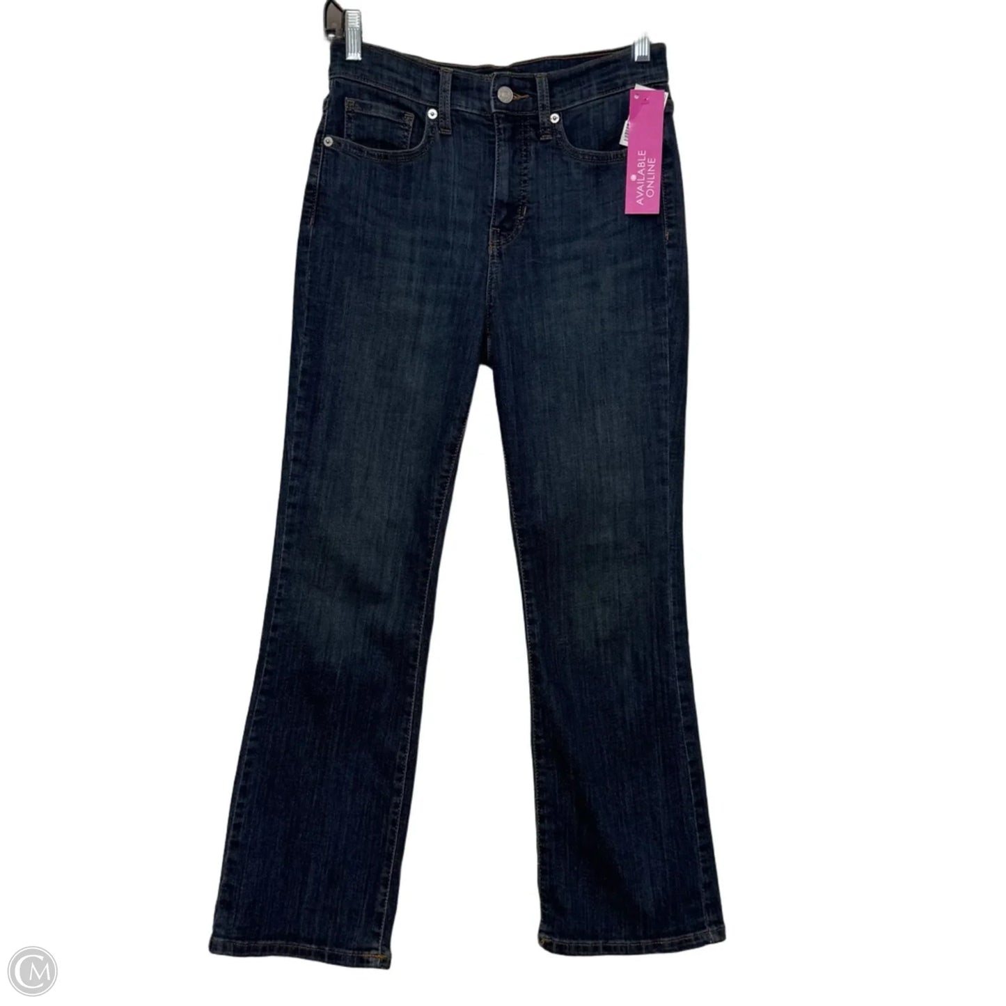 Jeans cropped bootcut By Banana Republic In Blue Denim, Size: 0