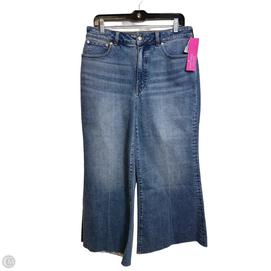 Jeans Wide Leg By Madewell In Blue Denim, Size: 10
