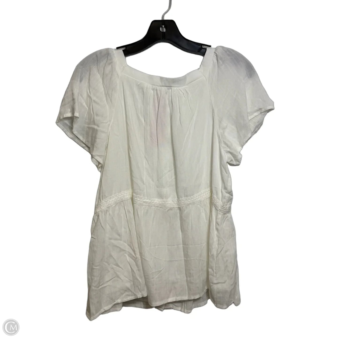 Top Short Sleeve By Baltic Born In White, Size: S