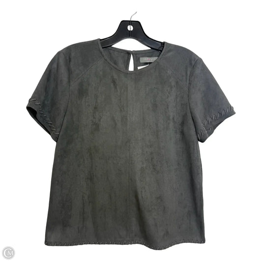 Top Short Sleeve By Clothes Mentor In Grey, Size: S