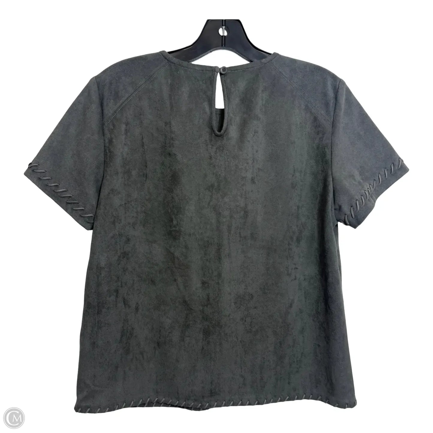 Top Short Sleeve By Clothes Mentor In Grey, Size: S
