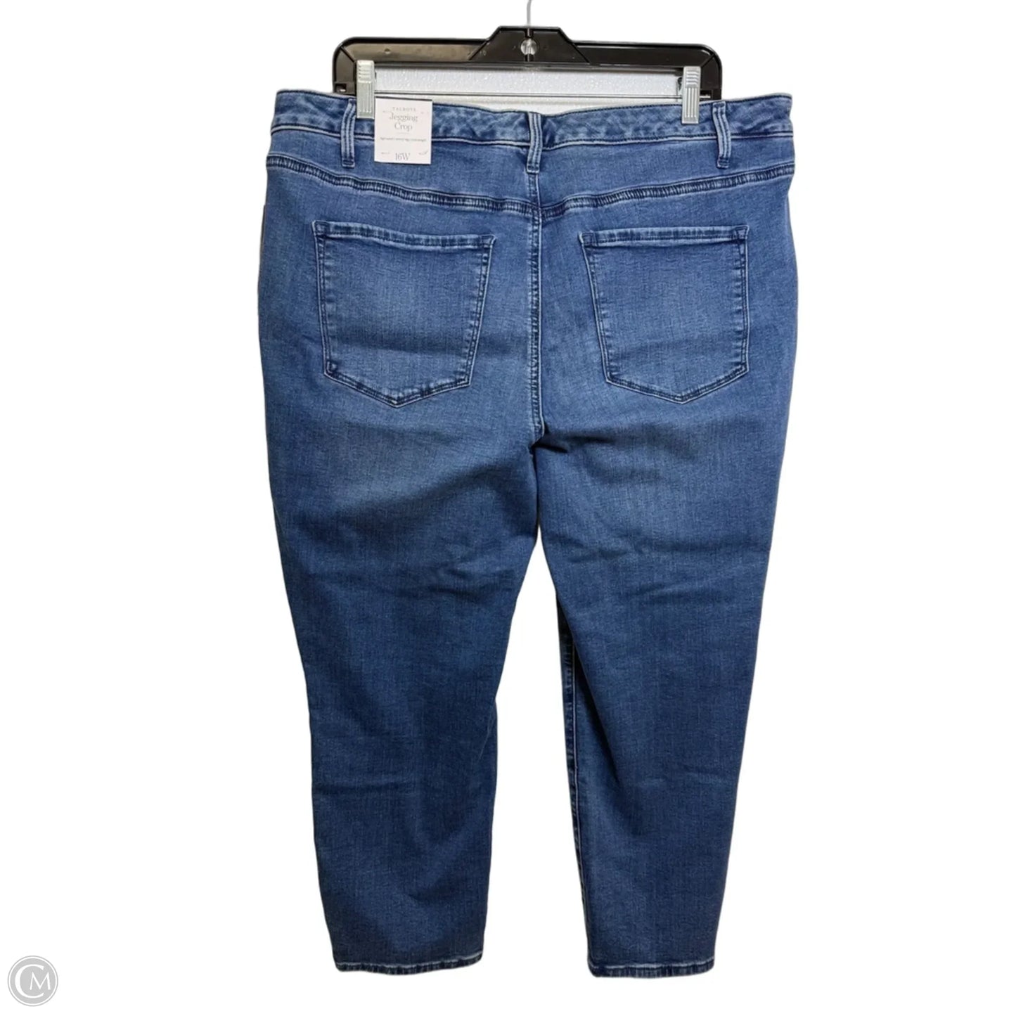 Jeans Cropped By Talbots In Blue Denim, Size: 16