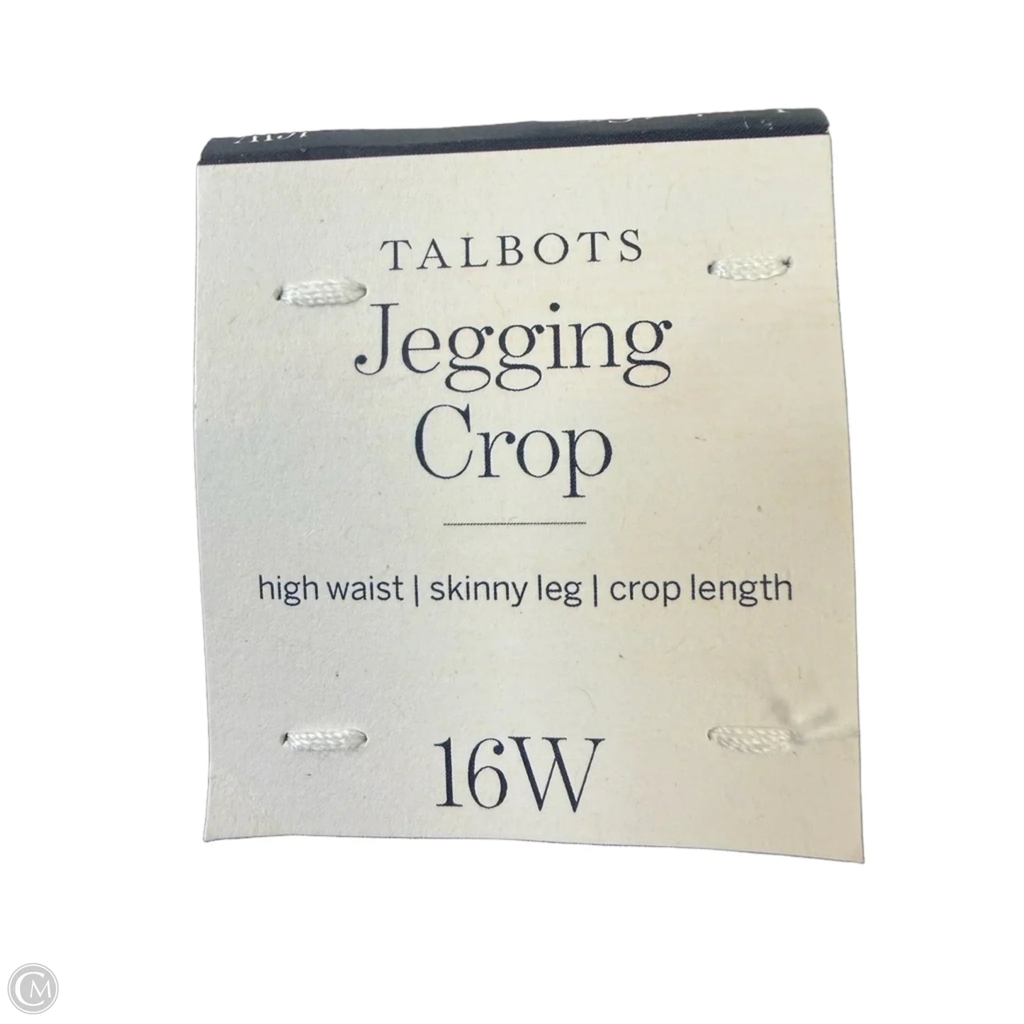 Jeans Cropped By Talbots In Blue Denim, Size: 16