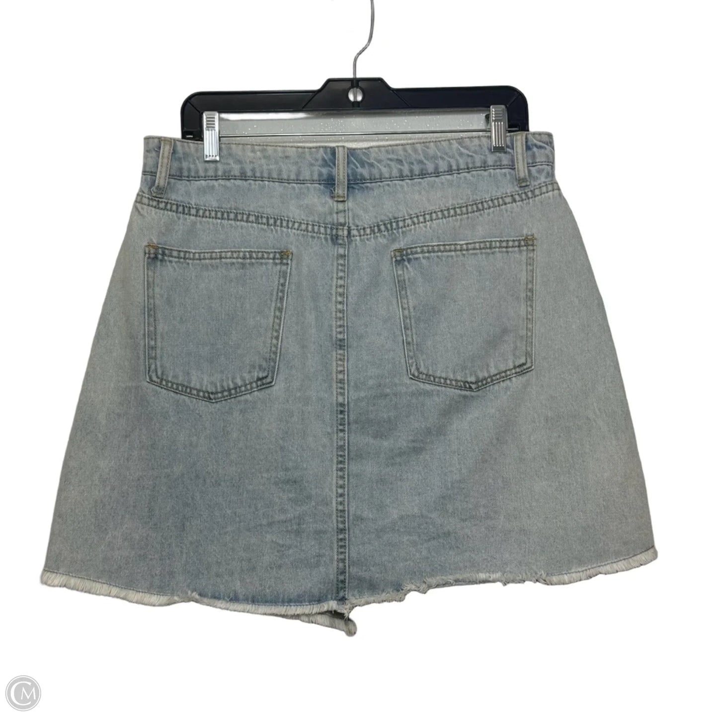 Skirt Mini & Short By Easel In Blue Denim, Size: L