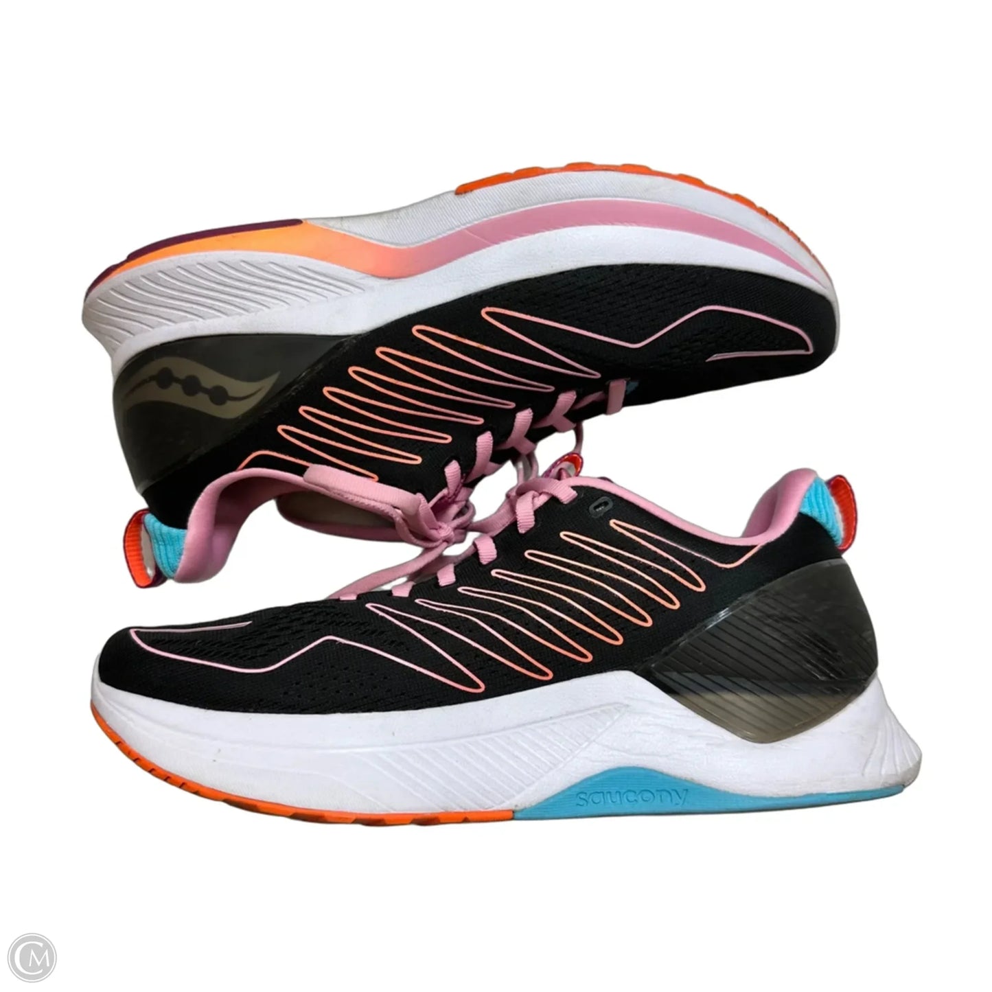 Shoes athletic By Saucony In Black & Pink, Size: 10.5