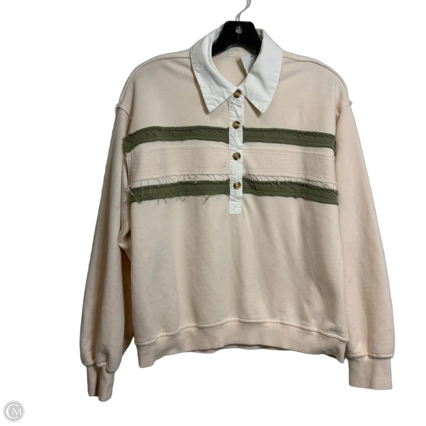 Top Long Sleeve By By Together In Ivory, Size: S