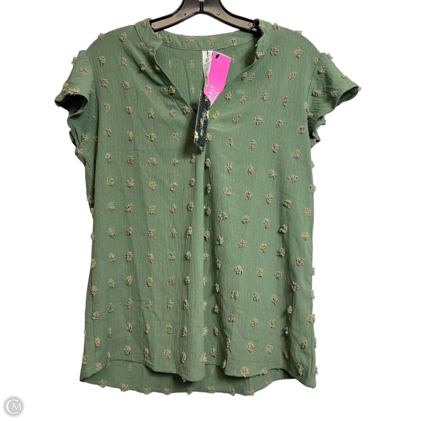 Top Short Sleeve By Clothes Mentor In Green, Size: M