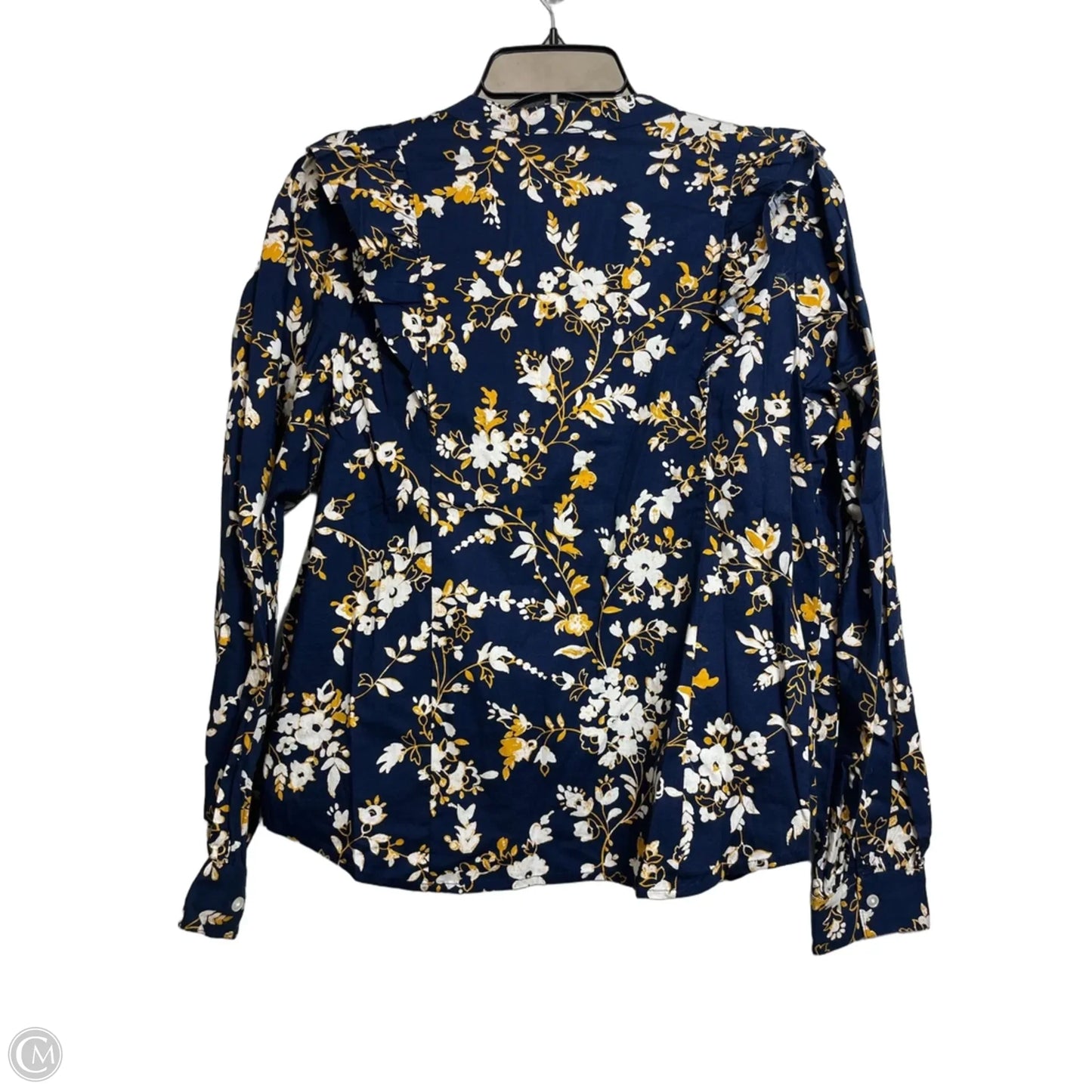 Top Long Sleeve By J. Crew In Navy, Size: M