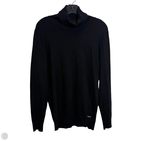 Top Long Sleeve By Calvin Klein In Black, Size: M