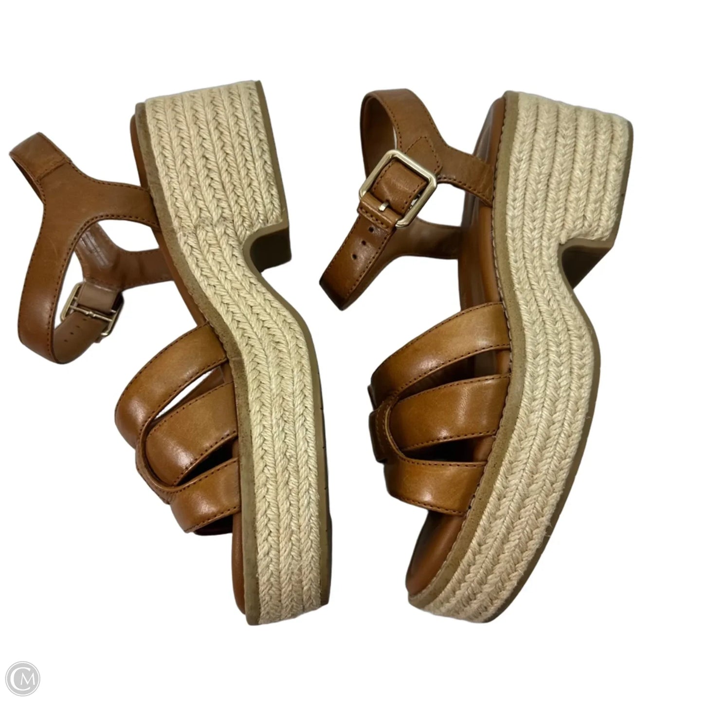 Sandals Flats By Clarks In Tan, Size: 8
