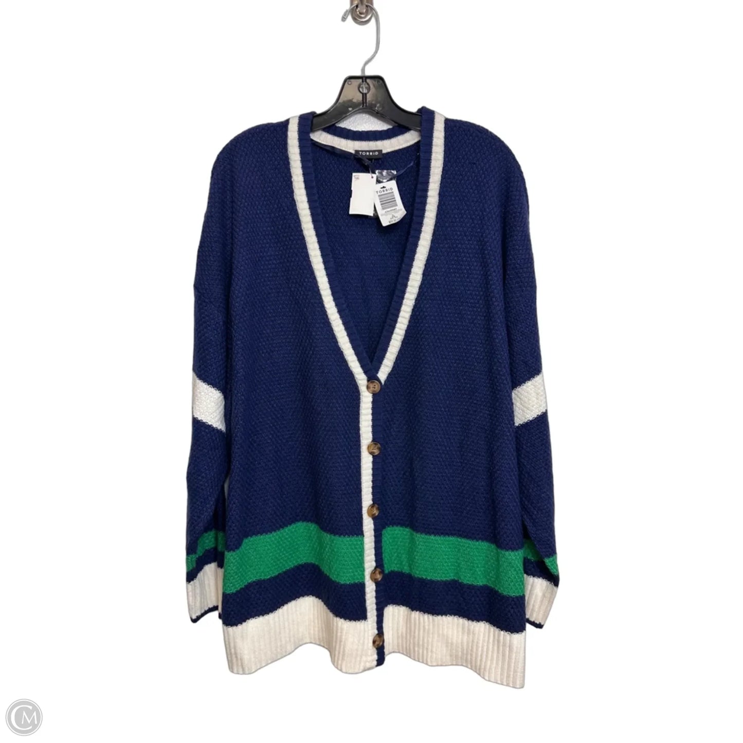 Cardigan By Torrid In Navy, Size: 3x