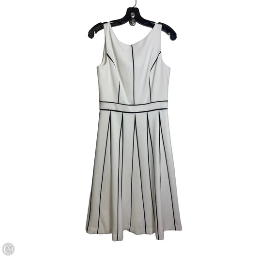 Dress Casual Midi By White House Black Market In White, Size: 4