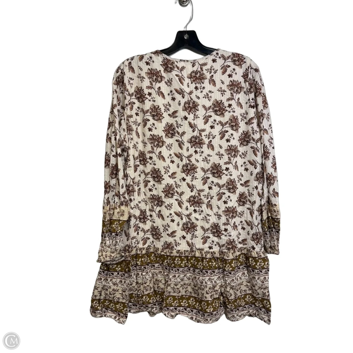 Dress Casual Short By Loft In Tan & White, Size: L