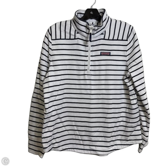 Sweatshirt Collar By Vineyard Vines In White, Size: L