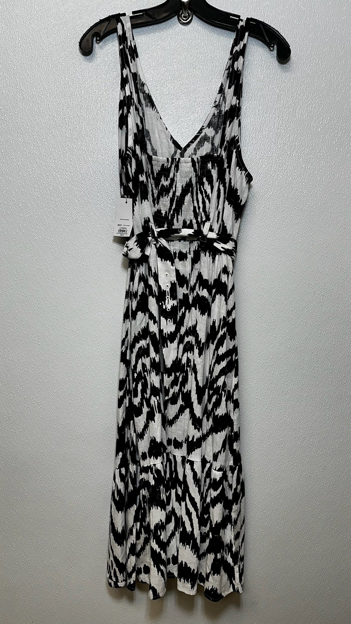 Black White Dress Casual Maxi Nine West Apparel, Size Xxl