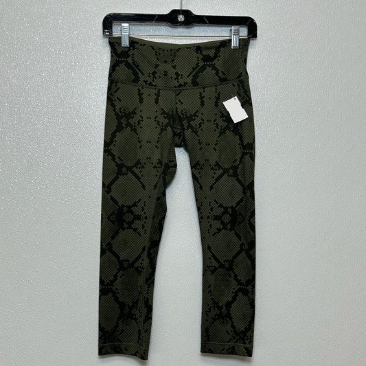 Green Athletic Capris Lululemon, Size S