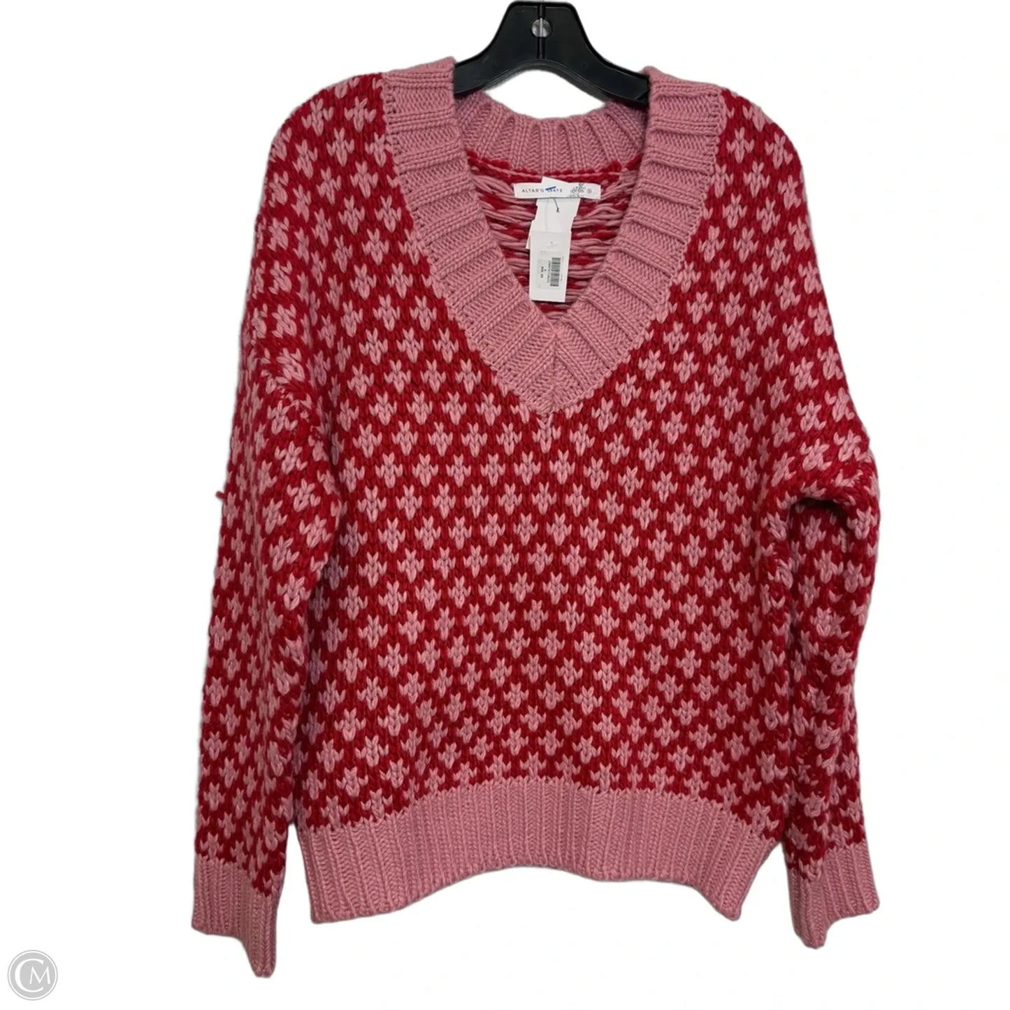 Sweater By Altard State In Pink & Red, Size: S