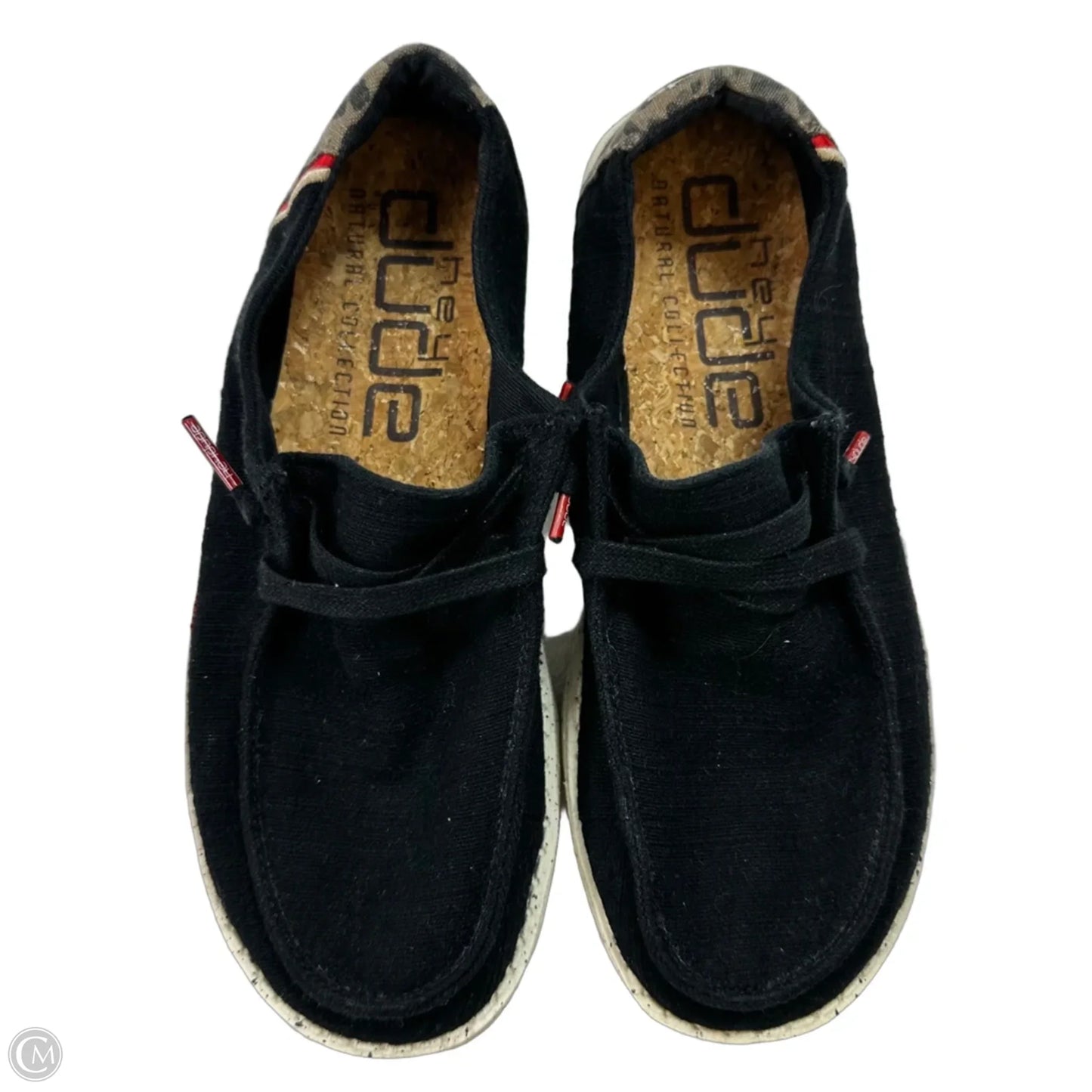Shoes Flats By Hey Dude In Black, Size: 6