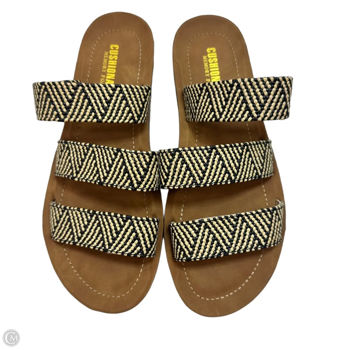 Sandals Flats By Cushionaire In Beige, Size: 9