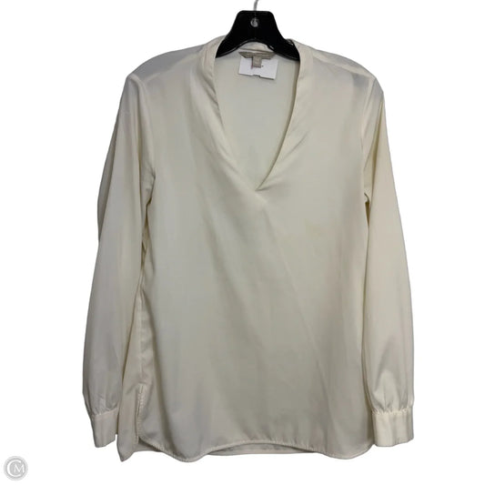 Top Long Sleeve By Banana Republic In Cream, Size: Xs