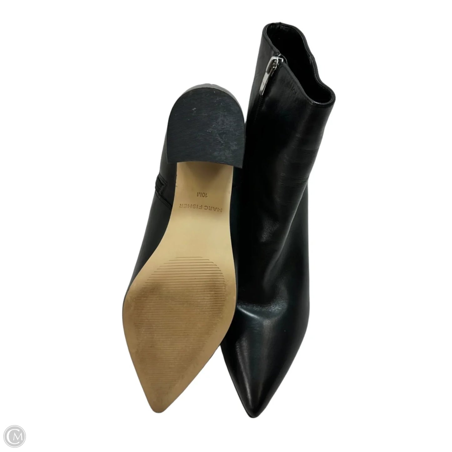 Boots Ankle Heels By Marc Fisher In Black, Size: 10