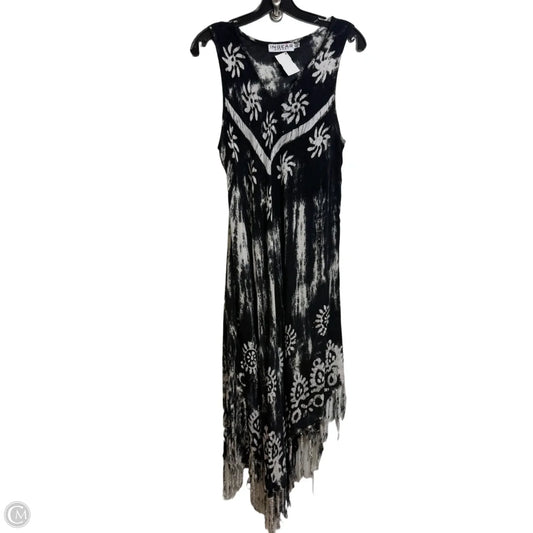 Dress Casual Maxi By Clothes Mentor In Black & White, Size: L