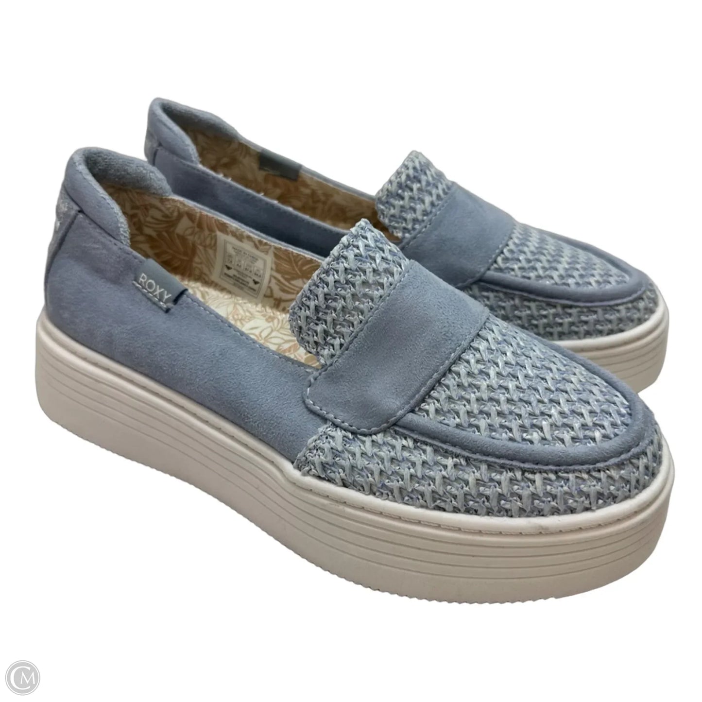 Shoes Flats By Roxy In Blue, Size: 7.5