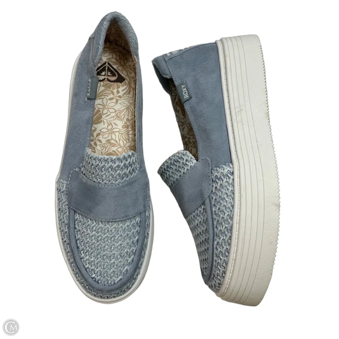 Shoes Flats By Roxy In Blue, Size: 7.5