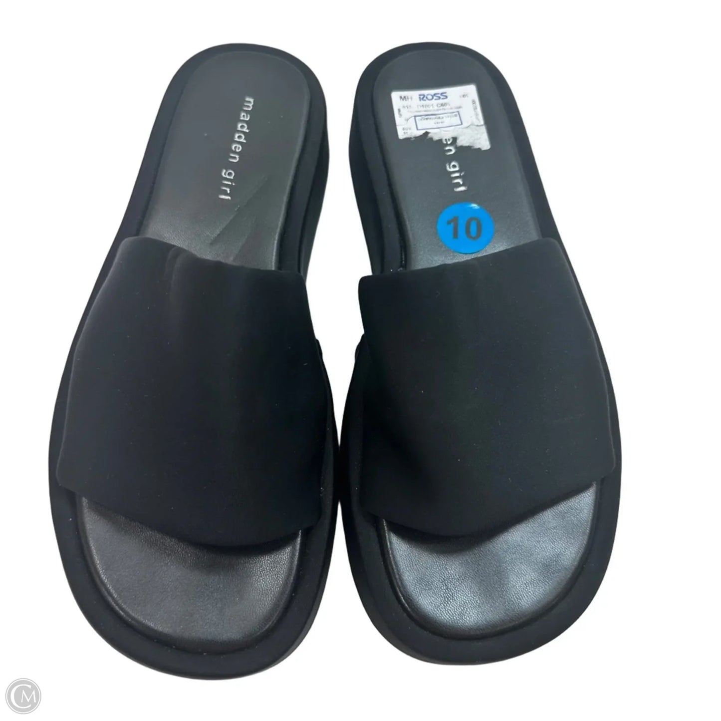 Sandals Heels Platform By Madden Girl In Black, Size: 10