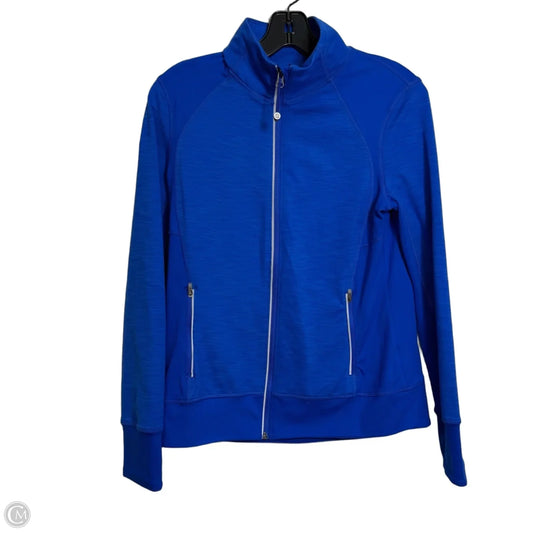 Athletic Jacket By Tangerine In Blue, Size: S