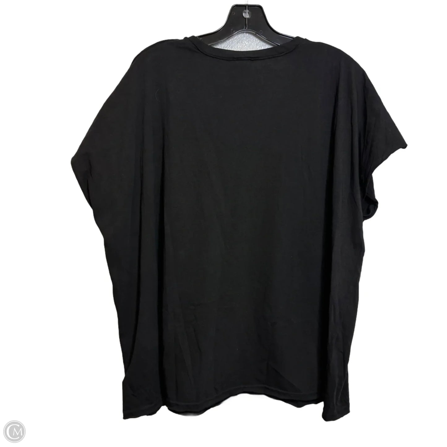 Top Short Sleeve By Pol In Black, Size: L