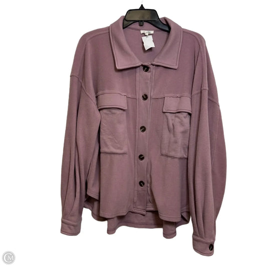 Jacket Shirt By La Miel In Pink, Size: L