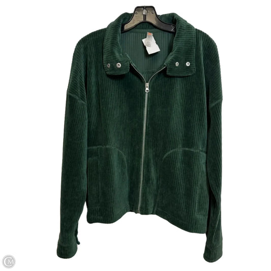 Jacket Shirt By Mono B In Green, Size: L