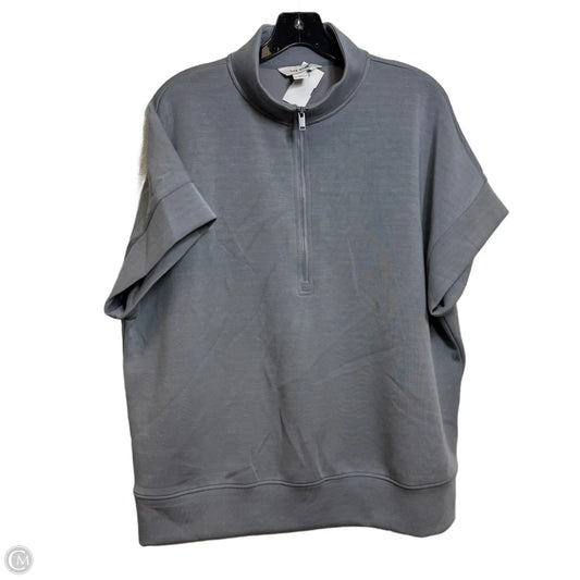 Athletic Top Short Sleeve By Rae Mode In Grey, Size: 1x