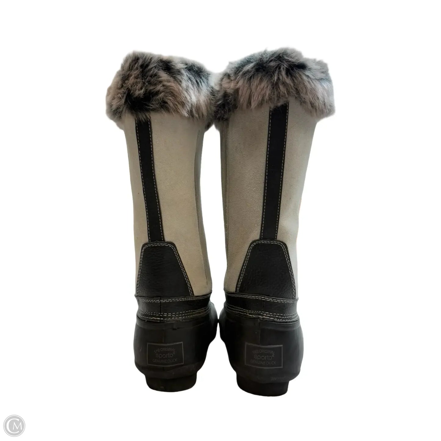 Boots Snow By Sporto In Black & Grey, Size: 10