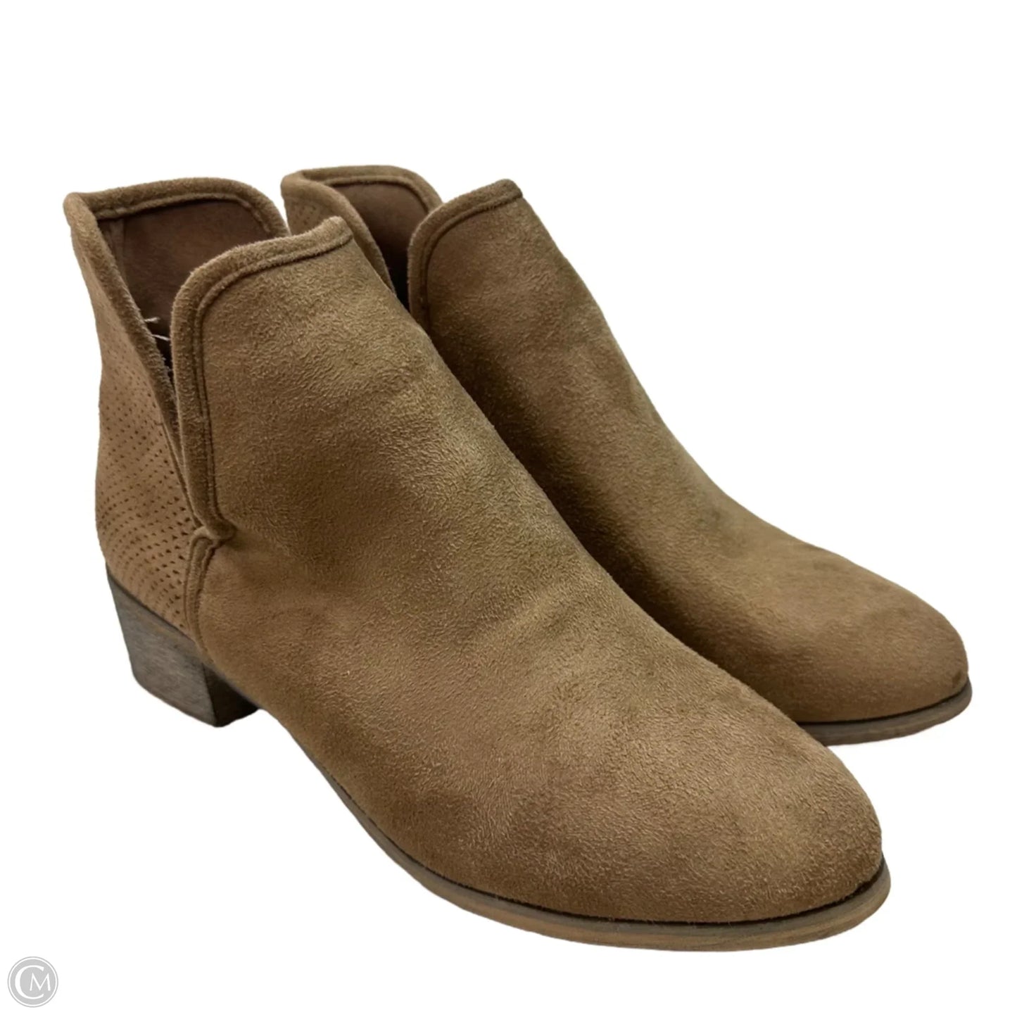 Boots Ankle Flats By Seven 7 In Brown, Size: 9