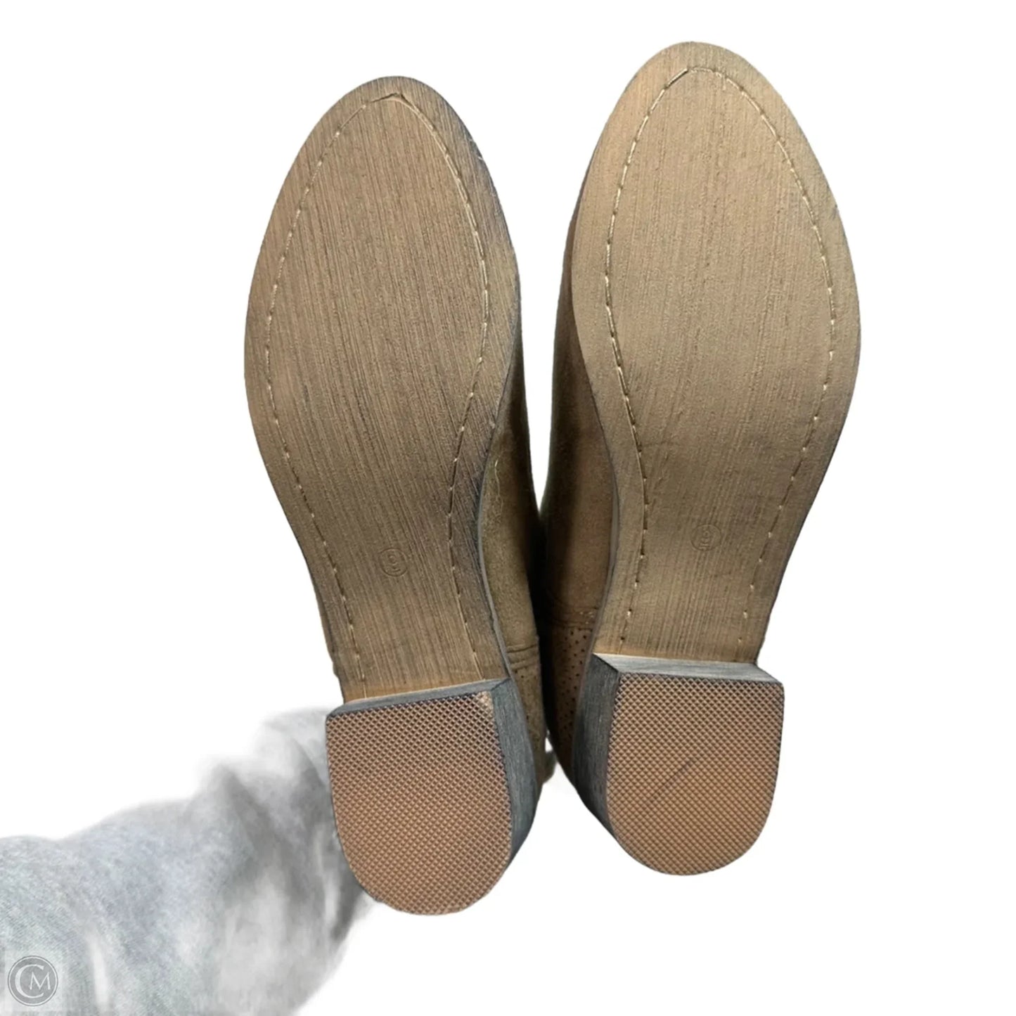 Boots Ankle Flats By Seven 7 In Brown, Size: 9