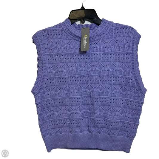 Vest Sweater By &merci In Purple, Size: M