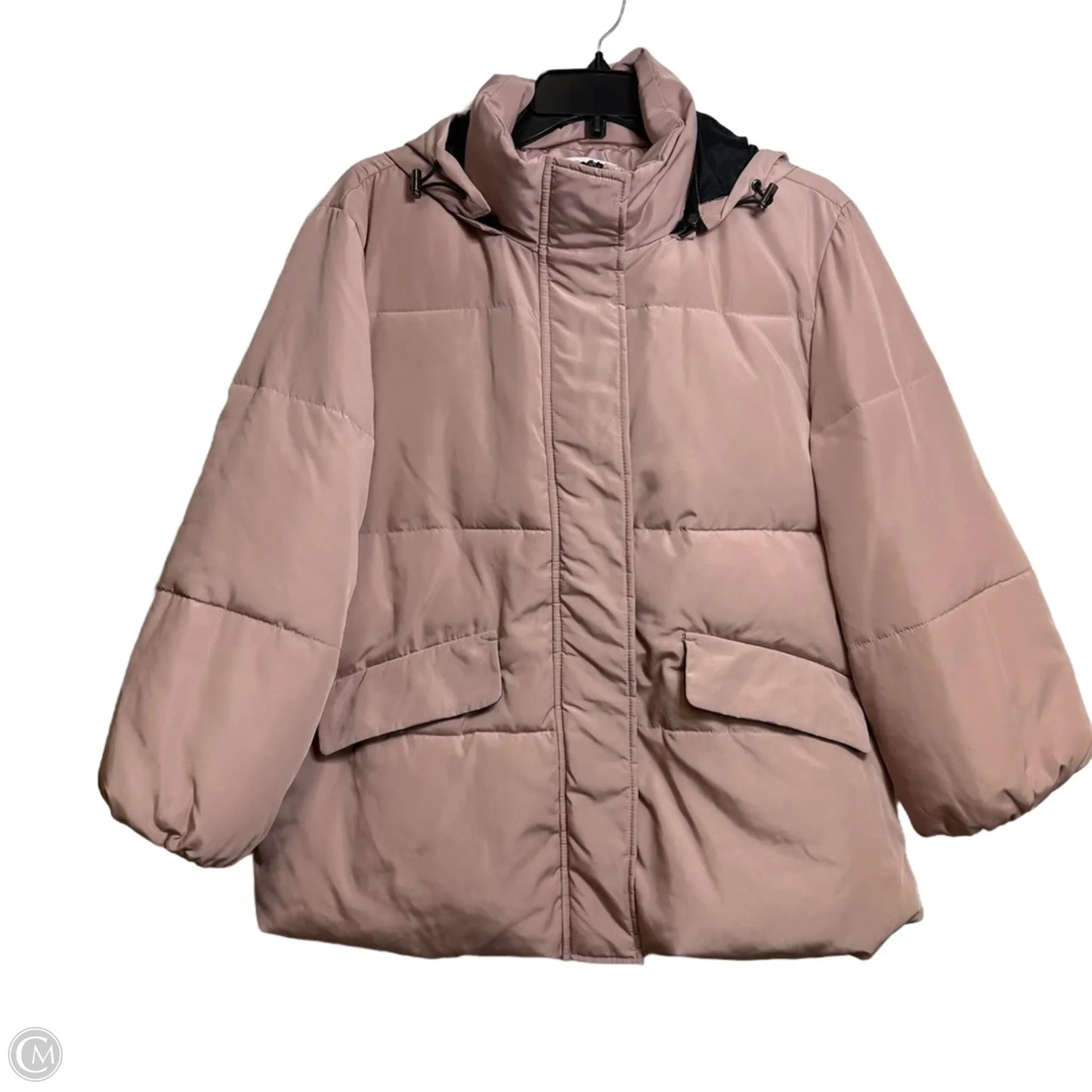 Coat Parka By Clothes Mentor In Pink, Size: M