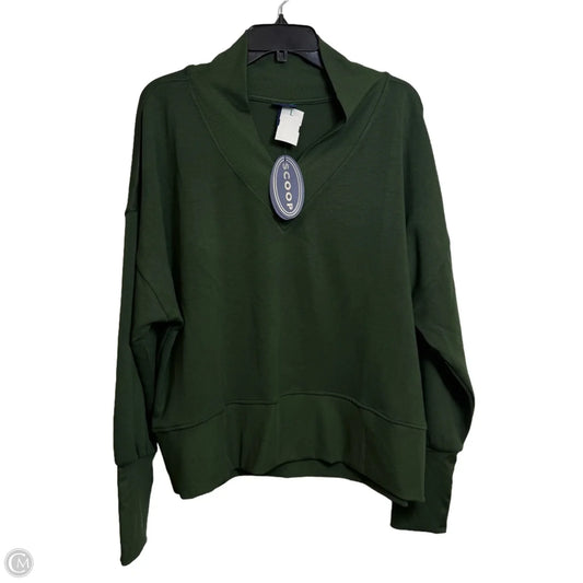 Sweatshirt Collar By Scoop In Green, Size: Xxl