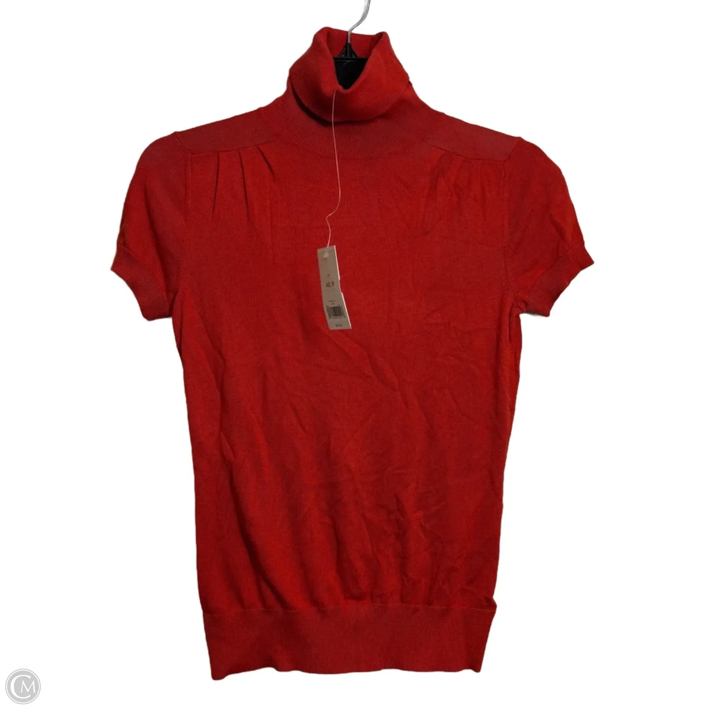 Top Short Sleeve By Banana Republic In Red, Size: Xs