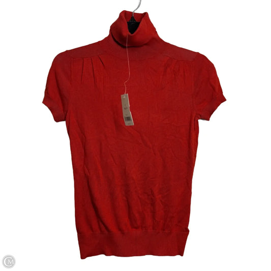 Top Short Sleeve By Banana Republic In Red, Size: Xs