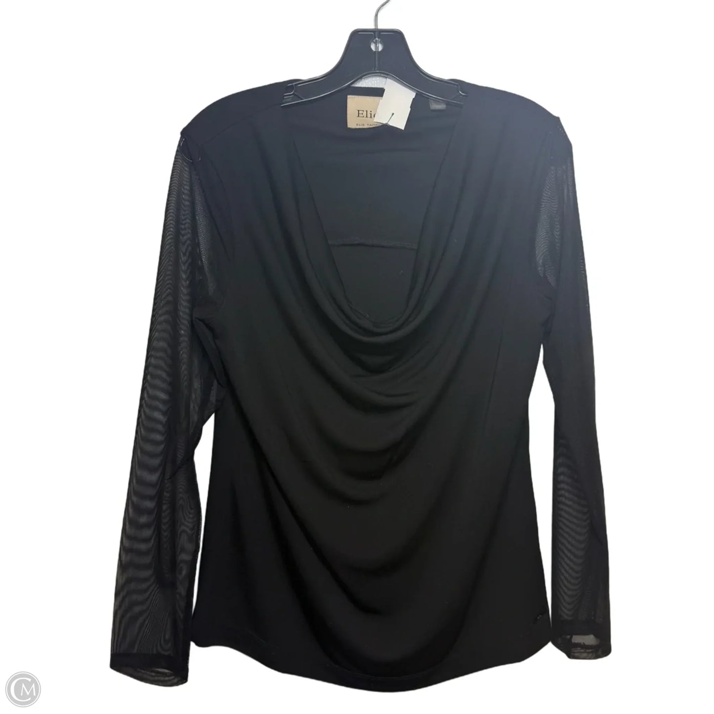 Top Long Sleeve By Elie Tahari In Black, Size: M