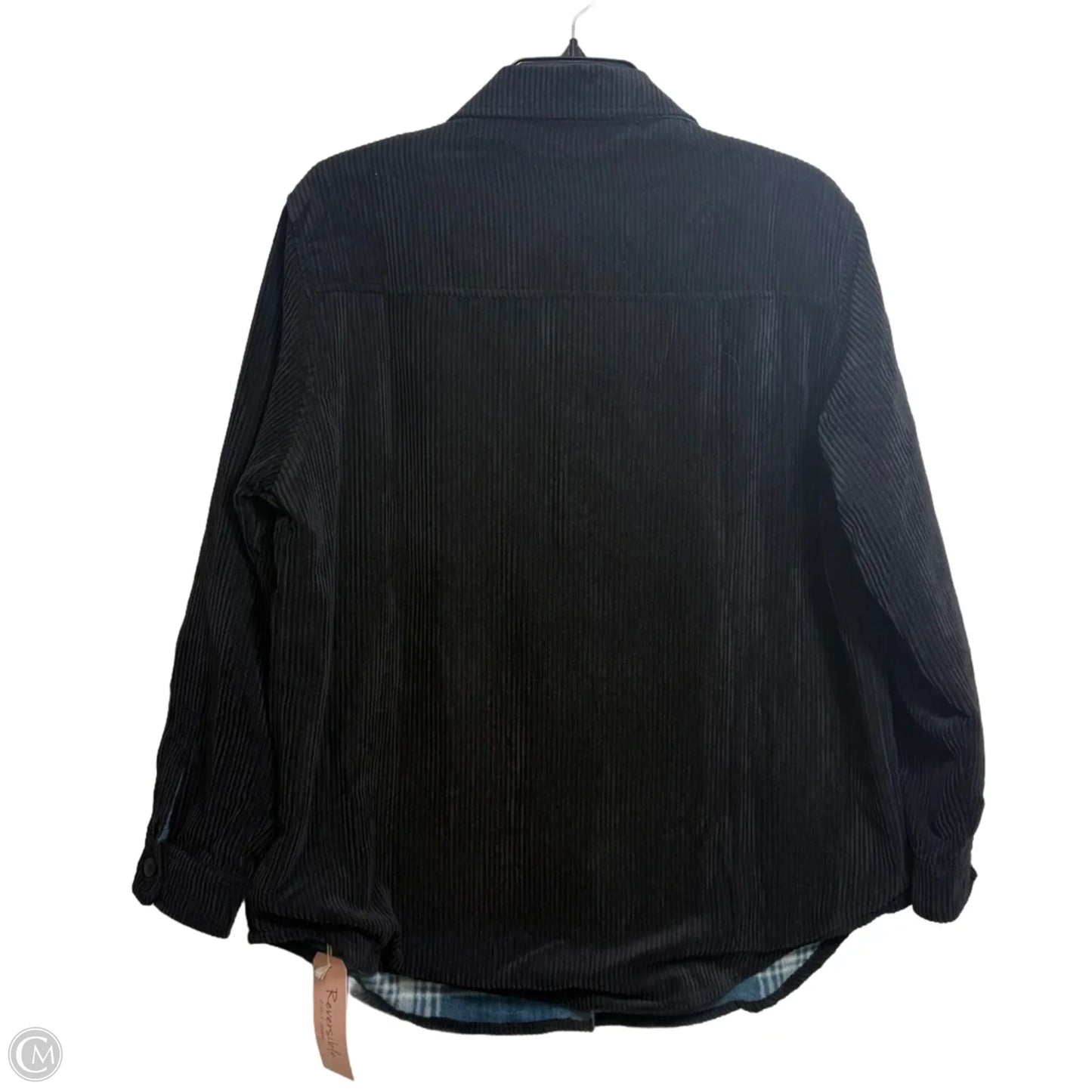 Reversible Jacket Shirt By Love Tree In Black, Size: L
