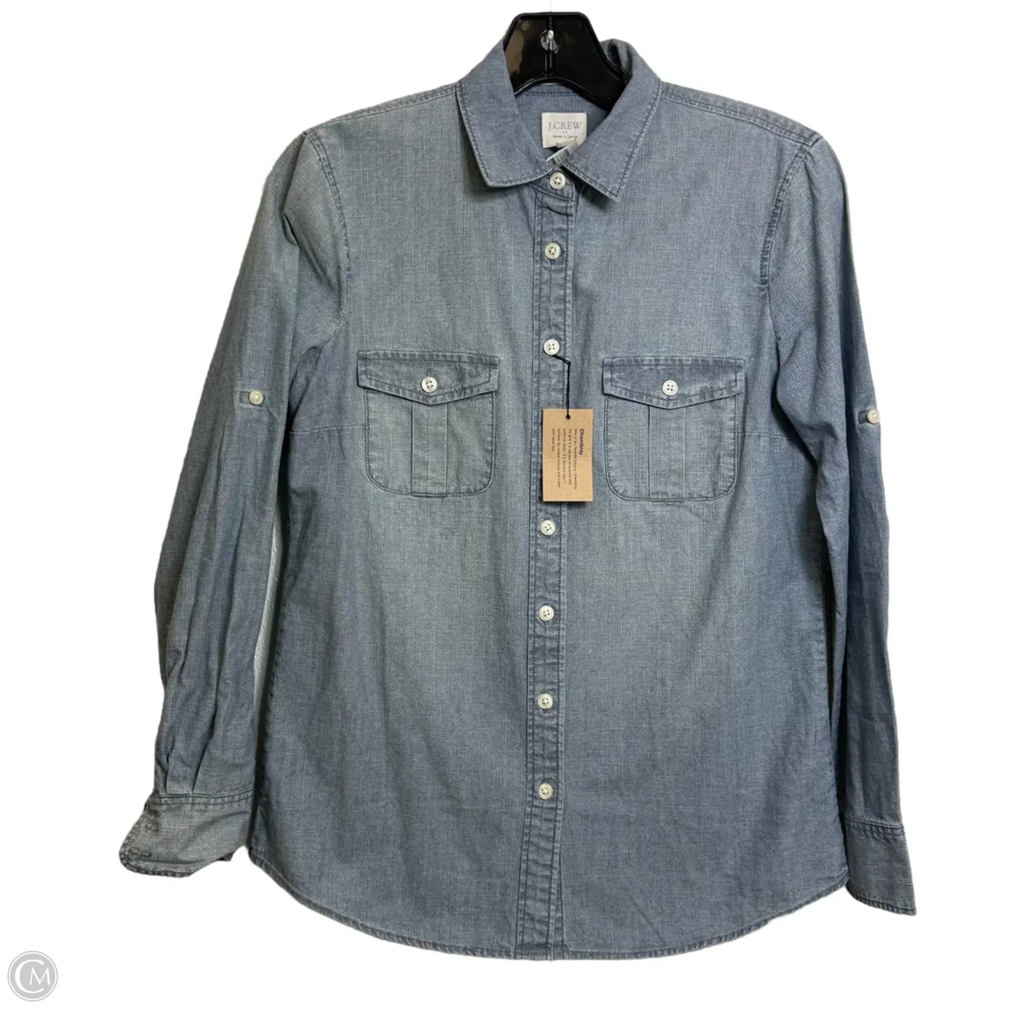 Top Long Sleeve By J. Crew In Blue, Size: Xs
