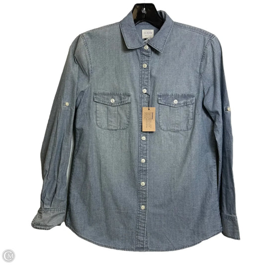 Top Long Sleeve By J. Crew In Blue, Size: Xs