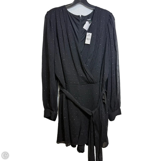 Romper By Express In Black, Size: Xl