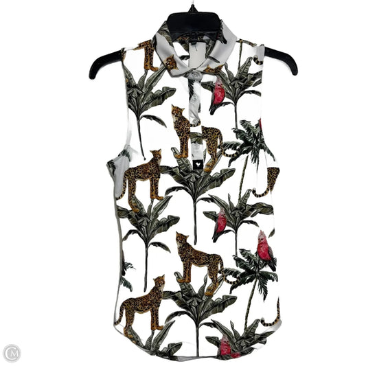 Top Sleeveless By Clothes Mentor In Animal Print, Size: Xs