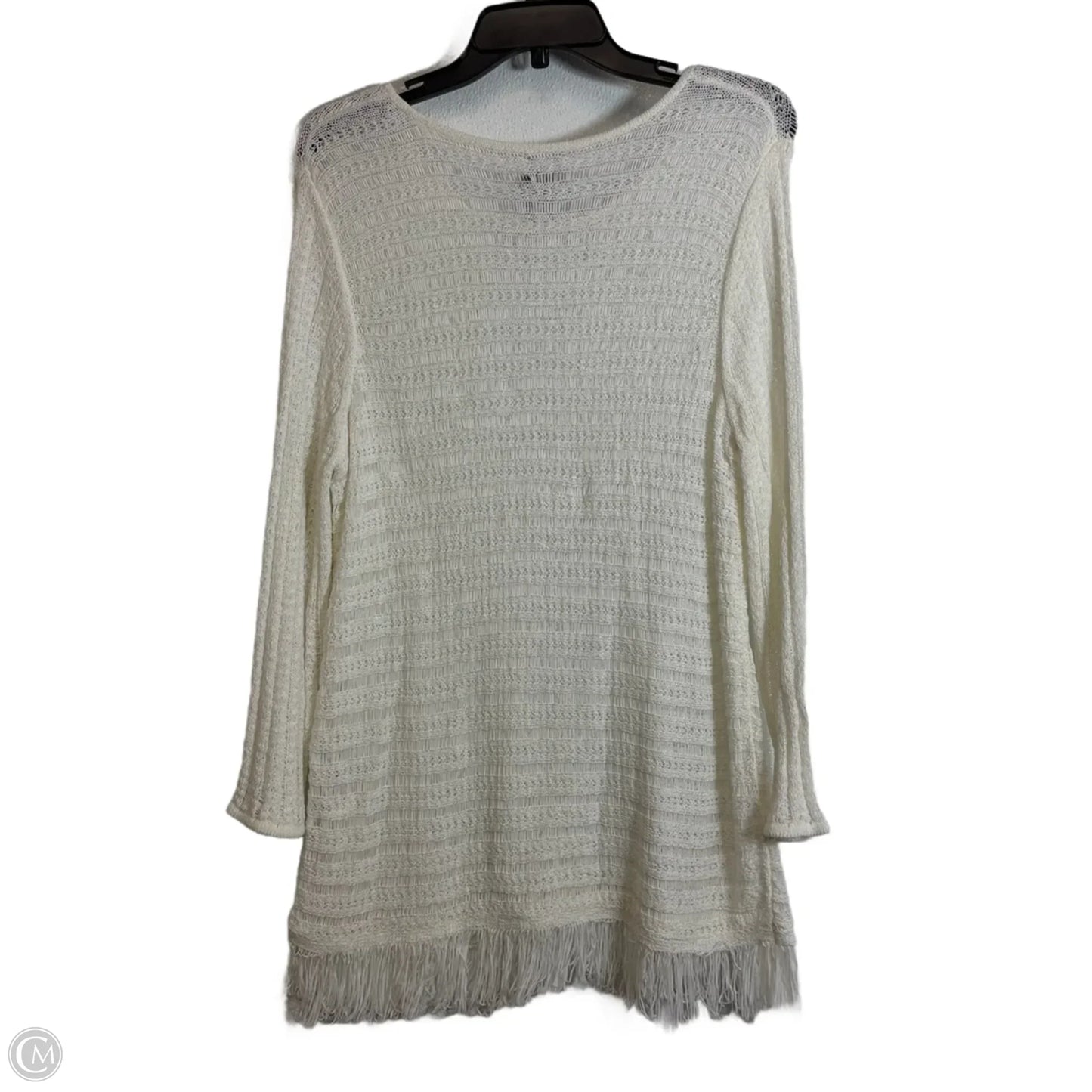 Sweater By Chicos In Cream, Size: L